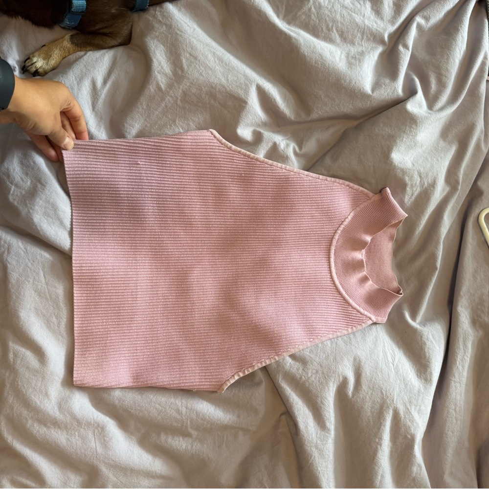 Aritzia Mauve Ribbed Tank Top - Picture 9 of 9